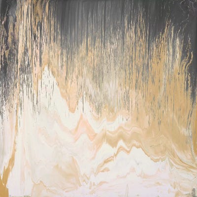 Abstracted Chevron Yellow by Blakely Bering canvas print