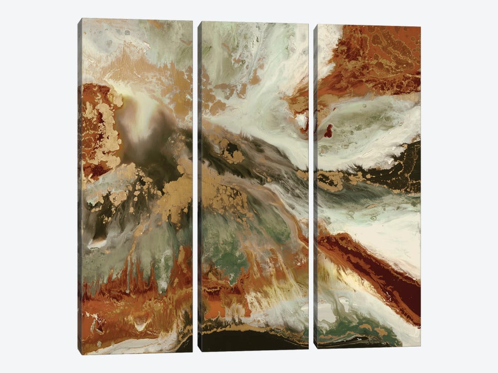 Fluid Copper by Blakely Bering 3-piece Art Print
