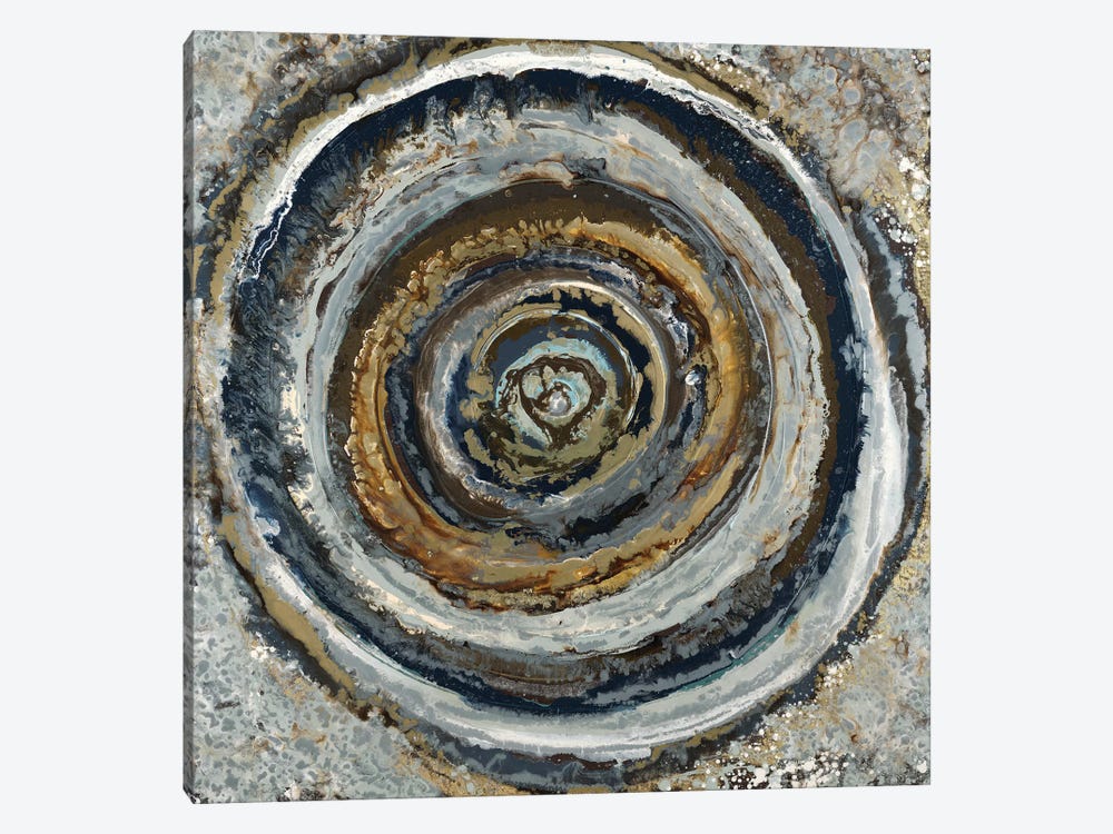 Metallic Circle 1-piece Canvas Artwork