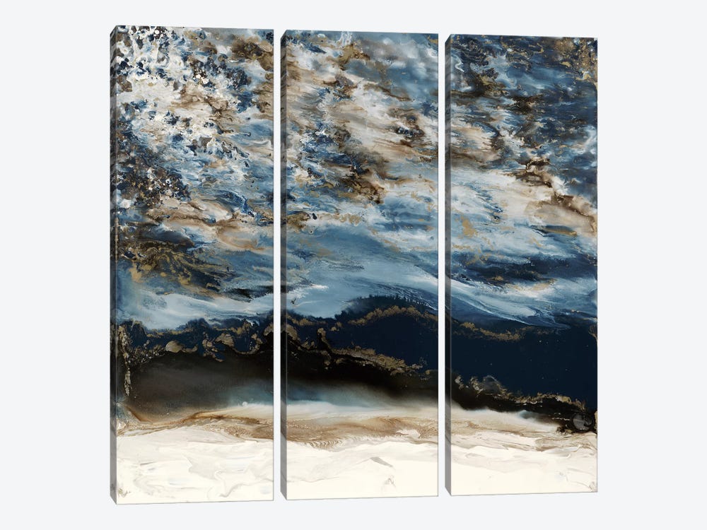 Midnight Wave by Blakely Bering 3-piece Canvas Art Print