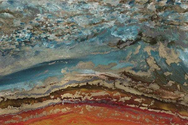 Large Art for Bathroom - Canvas Prints: Red Ridge by Blakely Bering
