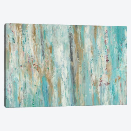 Stream Of Teal Canvas Print #BLY53} by Blakely Bering Canvas Art Print