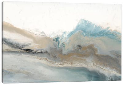 Coastline Whisper Canvas Art Print - Coastal & Ocean Abstract Art