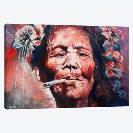 Mentawaï Woman Canvas Print #BLZ9} by Bellule Art Canvas Art Print