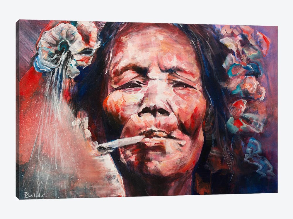 Mentawaï Woman by Bellule Art 1-piece Canvas Wall Art
