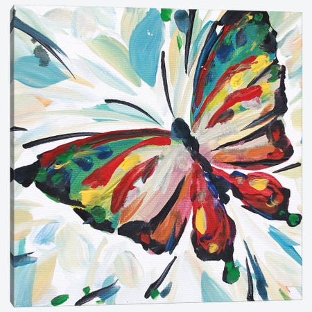 Butterfly Splash Canvas Print #BMD11} by Betsy McDaniel Art Print