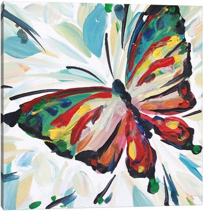 Butterfly Splash Canvas Art Print - Betsy McDaniel