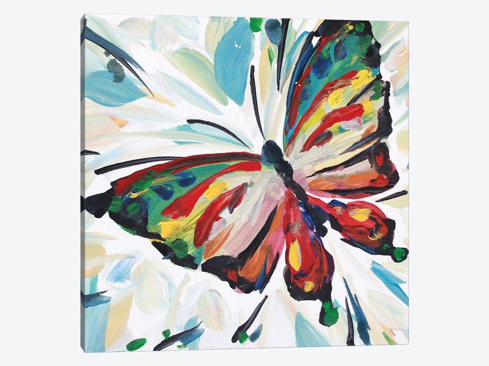 Butterfly Splash by Betsy McDaniel 1-piece Canvas Wall Art