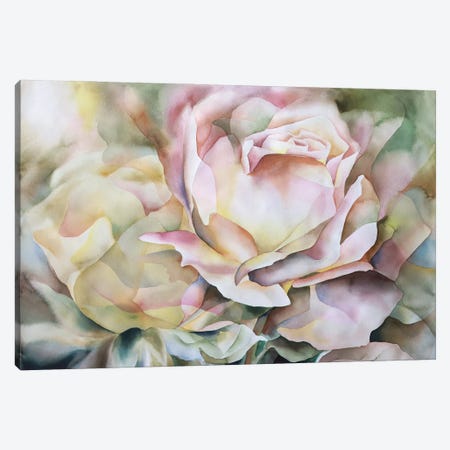 Fractured Peach Rose Canvas Print #BMD19} by Betsy McDaniel Canvas Print