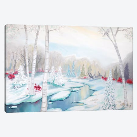 Frozen Stream Canvas Print #BMD21} by Betsy McDaniel Canvas Art