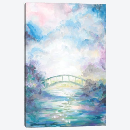 Green Foot Bridge Canvas Print #BMD24} by Betsy McDaniel Canvas Art Print