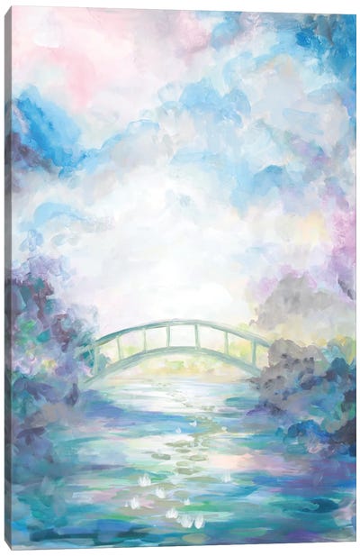 Green Foot Bridge Canvas Art Print - Betsy McDaniel