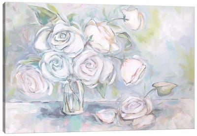 Mason Roses Canvas Art Print - Betsy McDaniel