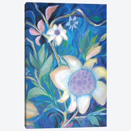 Moon Flower Canvas Print #BMD33} by Betsy McDaniel Canvas Print