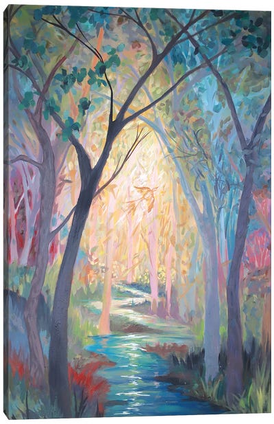 Pheasant Forest Canvas Art Print - Betsy McDaniel