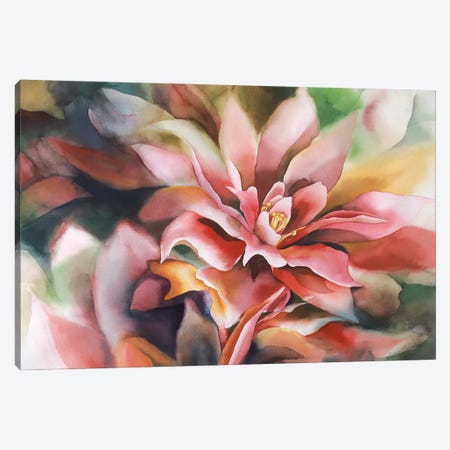Red Hosta Canvas Print #BMD40} by Betsy McDaniel Canvas Art