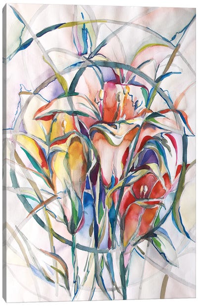 Sanctuary Lillies Canvas Art Print - Betsy McDaniel