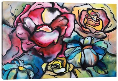 Tiffany Floral Canvas Art Print - Betsy McDaniel