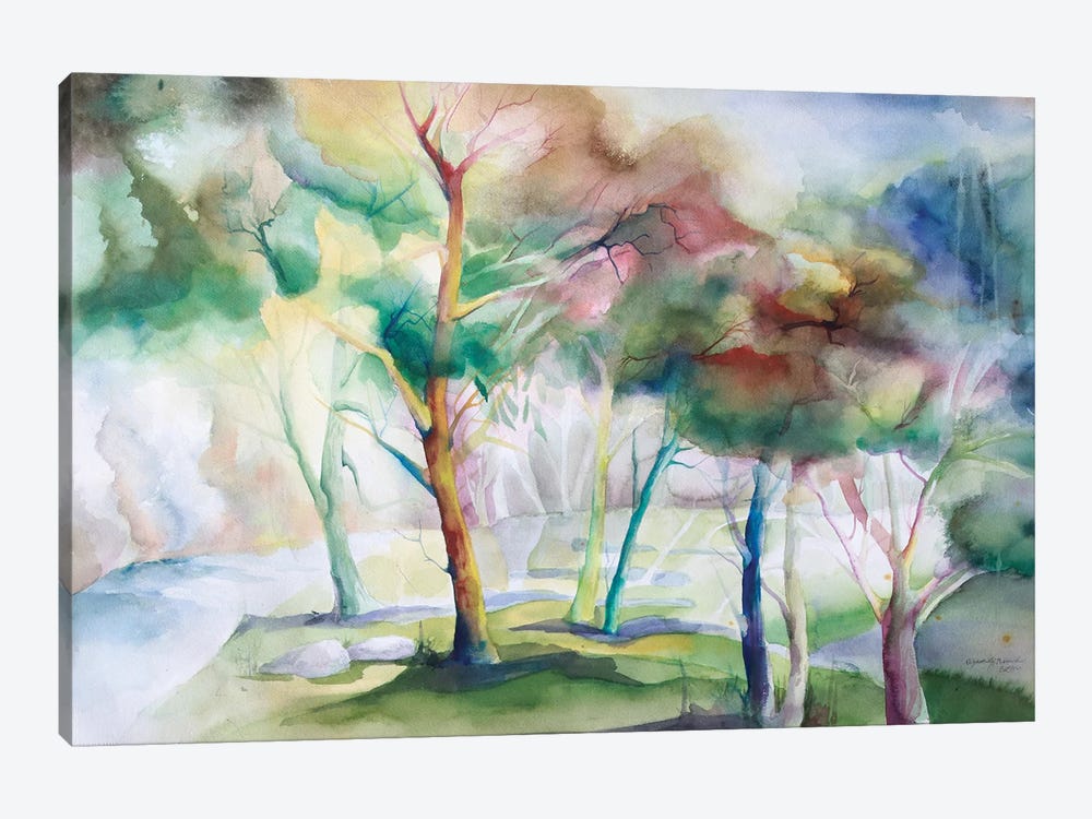 Viridian Meadow by Betsy McDaniel 1-piece Canvas Artwork