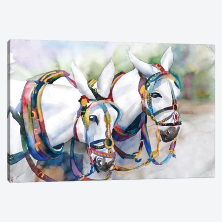 Big Mac Horses Canvas Print #BMD5} by Betsy McDaniel Canvas Wall Art
