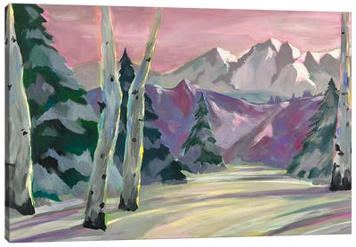 Pink Slopes Canvas Art Print - Betsy McDaniel