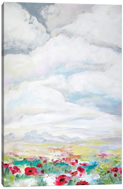 Big Sky Poppies Canvas Art Print - Betsy McDaniel