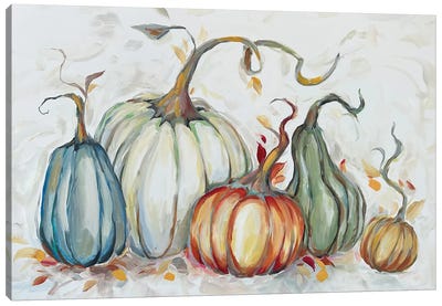 Pumpkin Party Canvas Art Print - Betsy McDaniel
