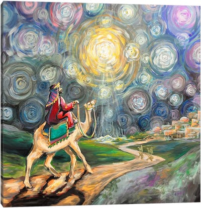 Starry King Of Kings Voyage Canvas Art Print - Camel Art