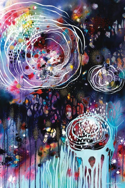 Raindrops & Resonance by Brenda Mangalore multi panel art