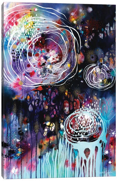 Raindrops & Resonance Canvas Art Print - Brenda Mangalore