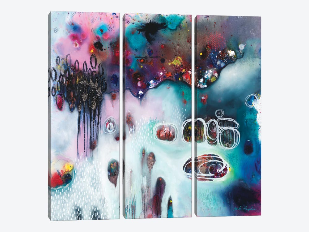 Sweet Surrender For The Mess by Brenda Mangalore 3-piece Canvas Artwork
