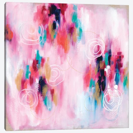 Seeking Soul VI - Pink Canvas Print #BMG35} by Brenda Mangalore Art Print
