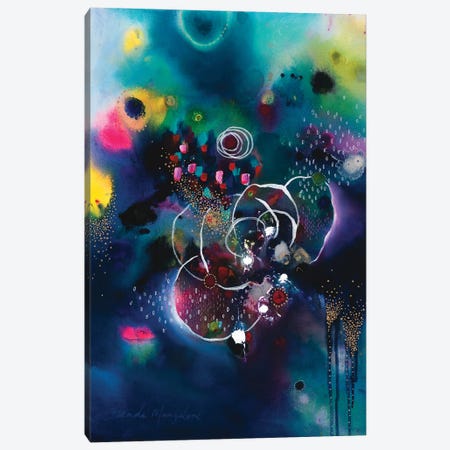 She Dreamt She Blossomed Canvas Print #BMG8} by Brenda Mangalore Canvas Art