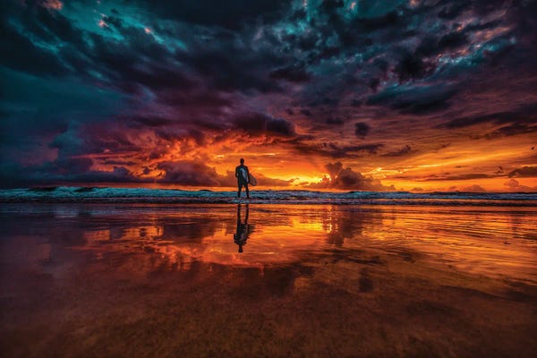 Ben Mulder: Morning Sunrise Surf by Ben Mulder