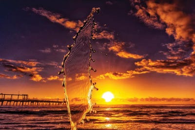 Water Blade by Ben Mulder framed canvas print