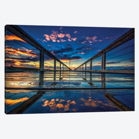 Jetty Perspective Canvas Print #BML33} by Ben Mulder Art Print