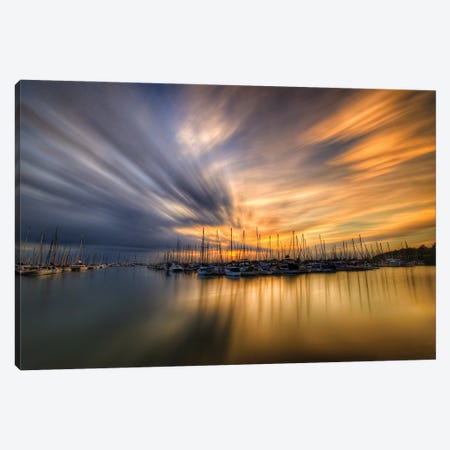 The Harbour Canvas Print #BML54} by Ben Mulder Canvas Wall Art