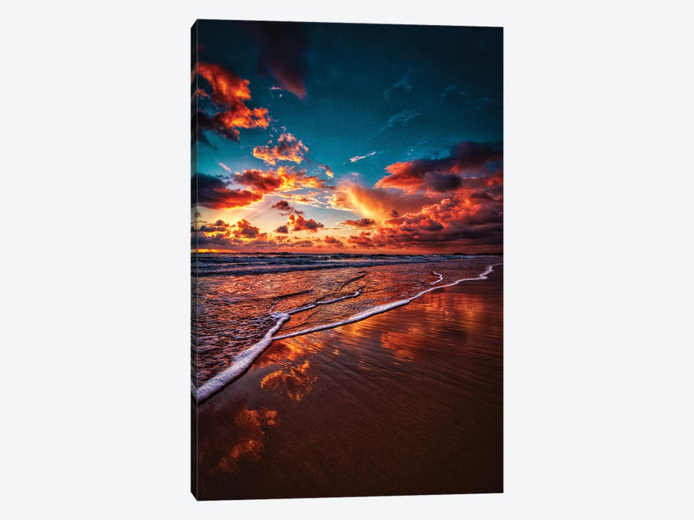 Clouds And Waves by Ben Mulder 1-piece Canvas Wall Art