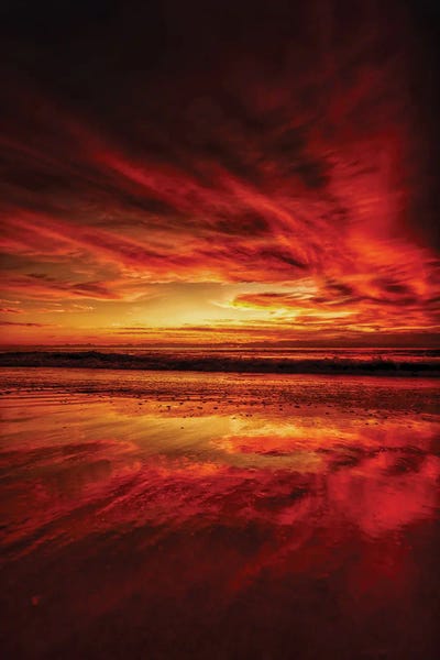 Sky Fire by Ben Mulder framed canvas print