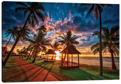 Where I'd Rather Be Canvas Art Print - Beach Sunrise & Sunset Art