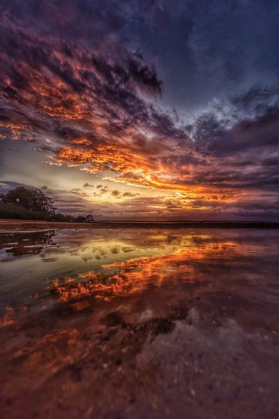 Double Sunset by Ben Mulder canvas print