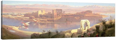 The Island of Philae, Nubia Canvas Art Print - Orientalism Art