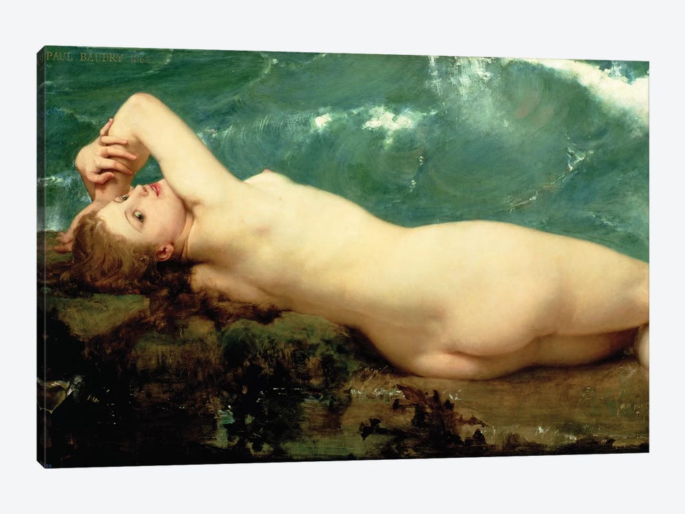 The Pearl and the Wave, 1862  by Paul Baudry 1-piece Canvas Print