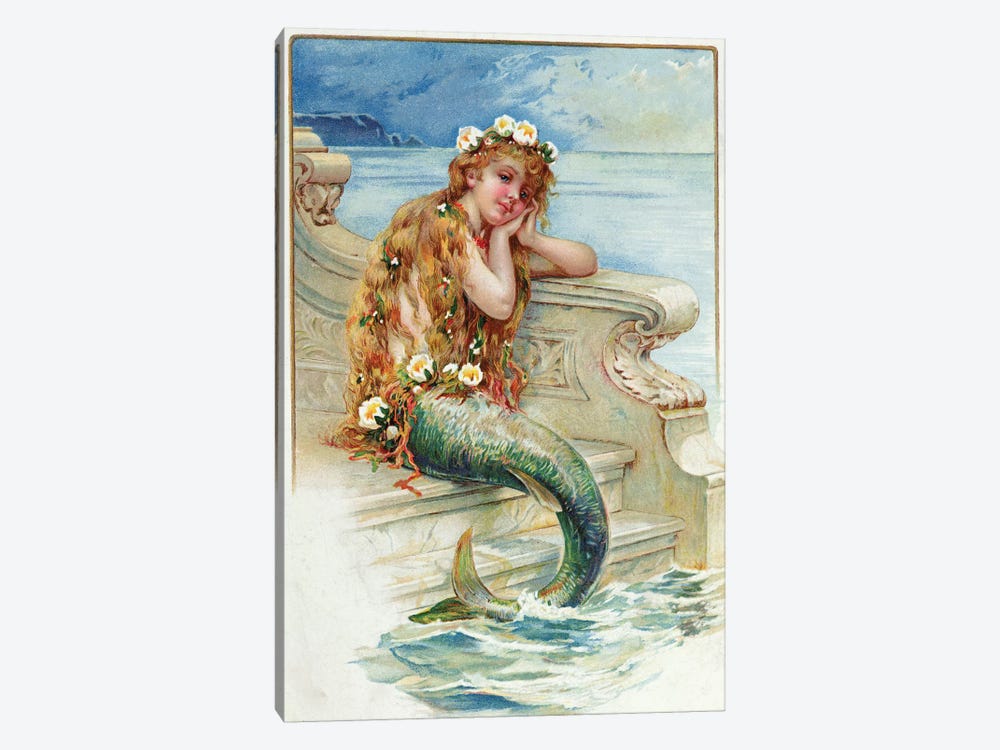Little Mermaid, by Hans Christian Andersen   by E.S. Hardy 1-piece Canvas Print