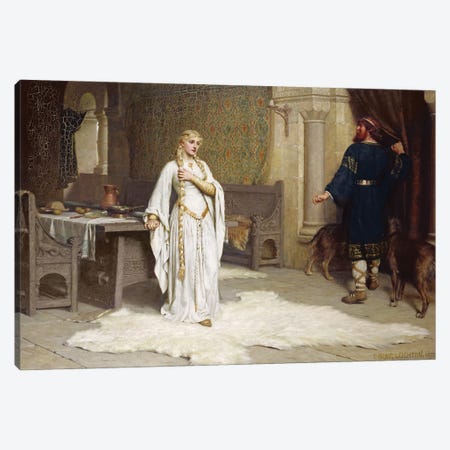 Lady Godiva, 1892  Canvas Print #BMN10030} by Edmund Blair Leighton Canvas Art