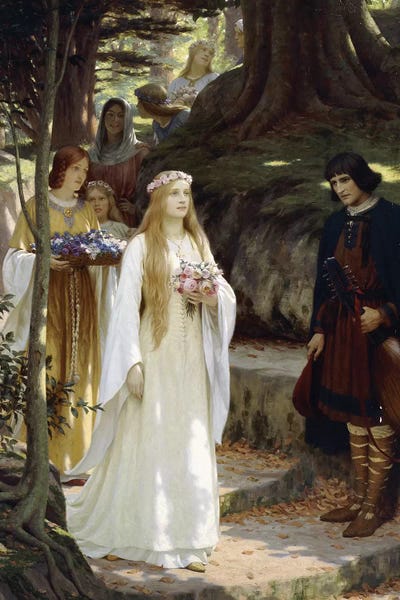 My Fair Lady, 1914  by Edmund Blair Leighton framed canvas print