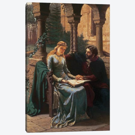 T33385 Abelard  and his Pupil Heloise , 1882  Canvas Print #BMN10035} by Edmund Blair Leighton Canvas Art Print