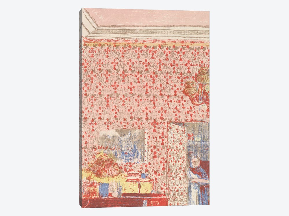 Interior with Pink Wallpaper I, from the series Paysages et Intérieurs, 1899  1-piece Canvas Art Print