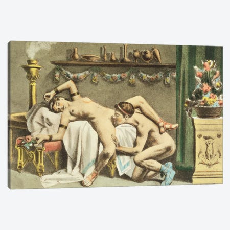 Ancient Times, plate XII of 'De Figuris Veneris' , 1900  Canvas Print #BMN10047} by Edouard-Henri Avril Canvas Art