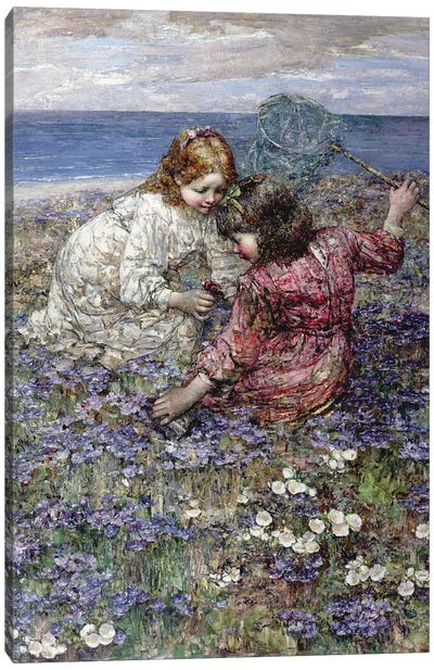 After the Butterfly Chase, 1911  Canvas Art Print
